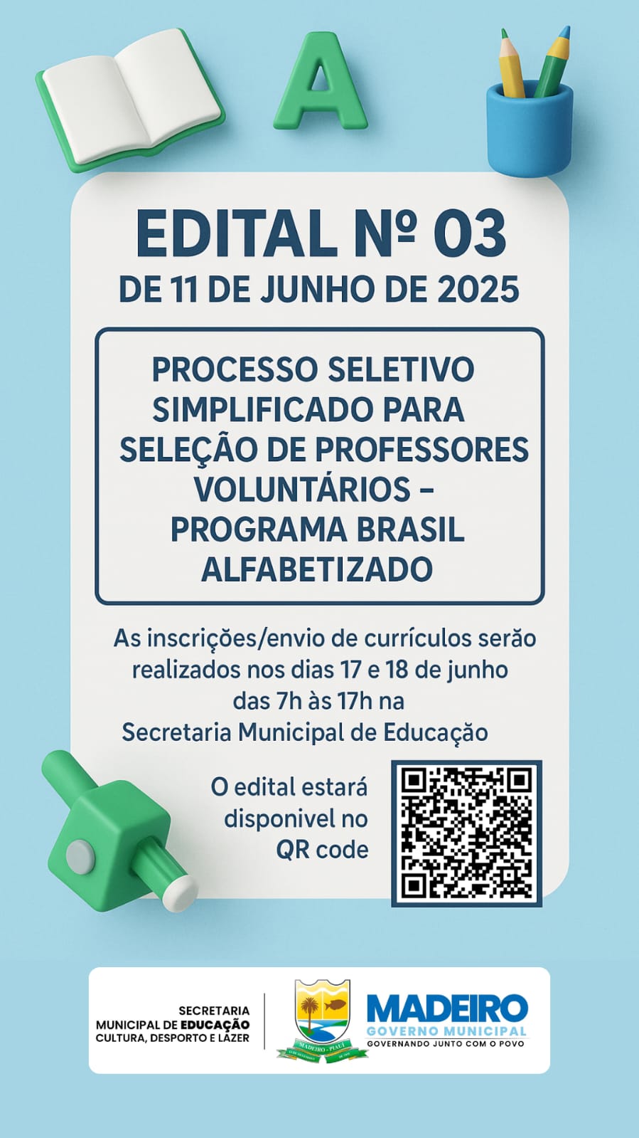 PROCESSO SELETIVO PBA - EDITAL Nº03