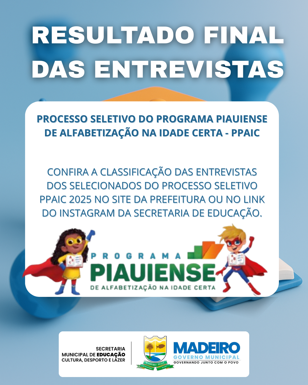 RESULTADO DAS ENTREVISTAS!